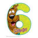 Scooby Doo Number 6 Edible Icing Image